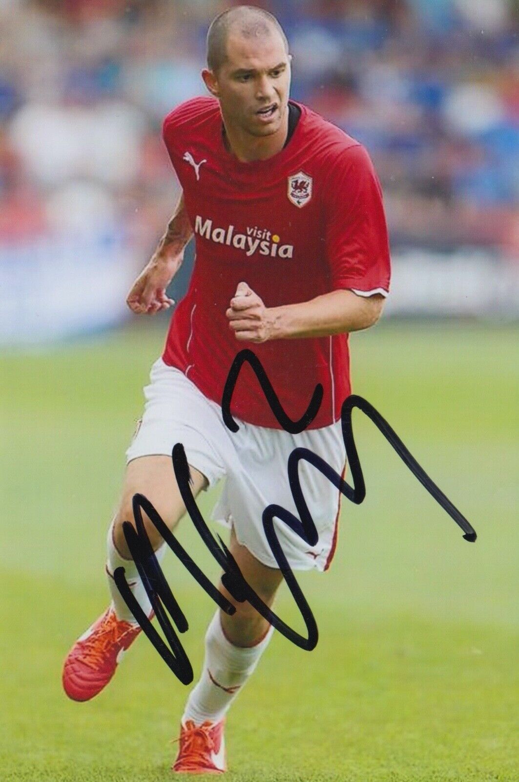 MATTHEW CONNOLLY HAND SIGNED 6X4 Photo Poster painting - FOOTBALL AUTOGRAPH - CARDIFF CITY.