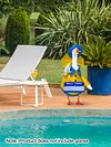 Goose Clothing with Umbrella Funny Raincoat and Hat Costume for Patio Yard Decor