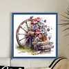 Flowers Wheels-11CT Stamped Cross Stitch 40*40cm tapestrymarket