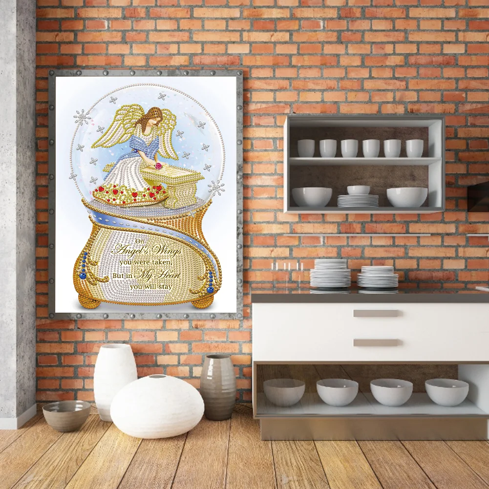 Special Shape Diamond Painting 30*40cm - Angel Crystal Ball