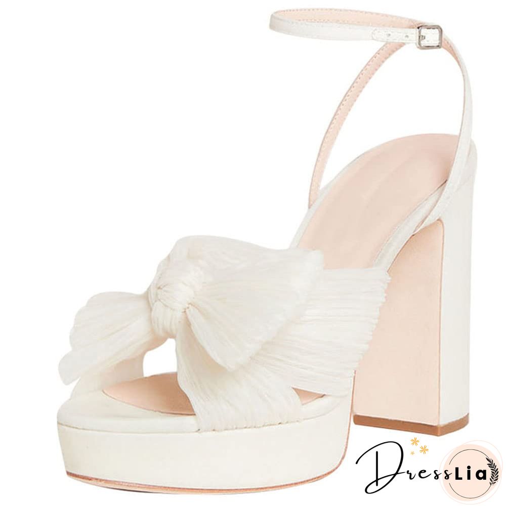 Brand New Platform Summer Simple High Heeled Women's Sandals Shoes Wedding Shoes Big Size 43 Bridal Shoes