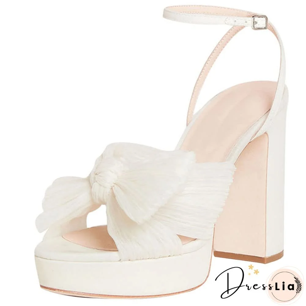 Brand New Platform Summer Simple High Heeled Women's Sandals Shoes Wedding Shoes Big Size 43 Bridal Shoes