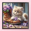 Shoes Cat-11CT Stamped Cross Stitch 40*40cm/15.75*15.75in