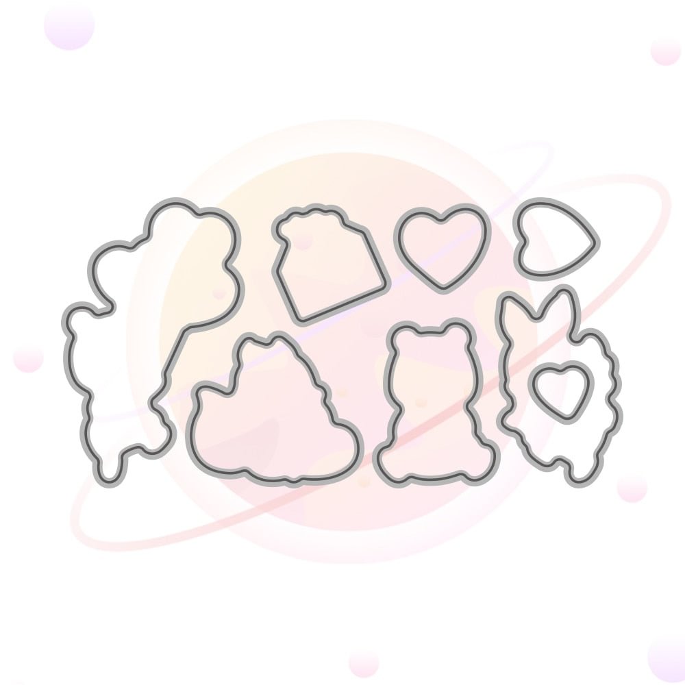 Valentine's Day Metal Cutting Dies and Stamp Template for DIY Scrapbooking Diary Photo Album Craft Paper Card Making Decorative