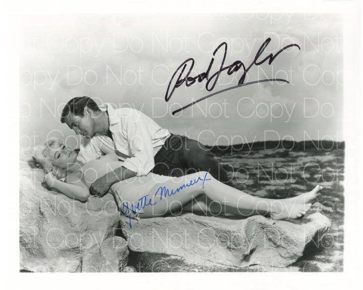 Yvette Mimieux & Rod Tayl signed Photo Poster painting 8X10 inch picture autograph RP