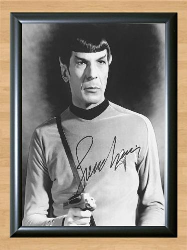 Star Trek Leonard Nimoy Signed Autographed Photo Poster painting Poster Print Memorabilia A4 Size