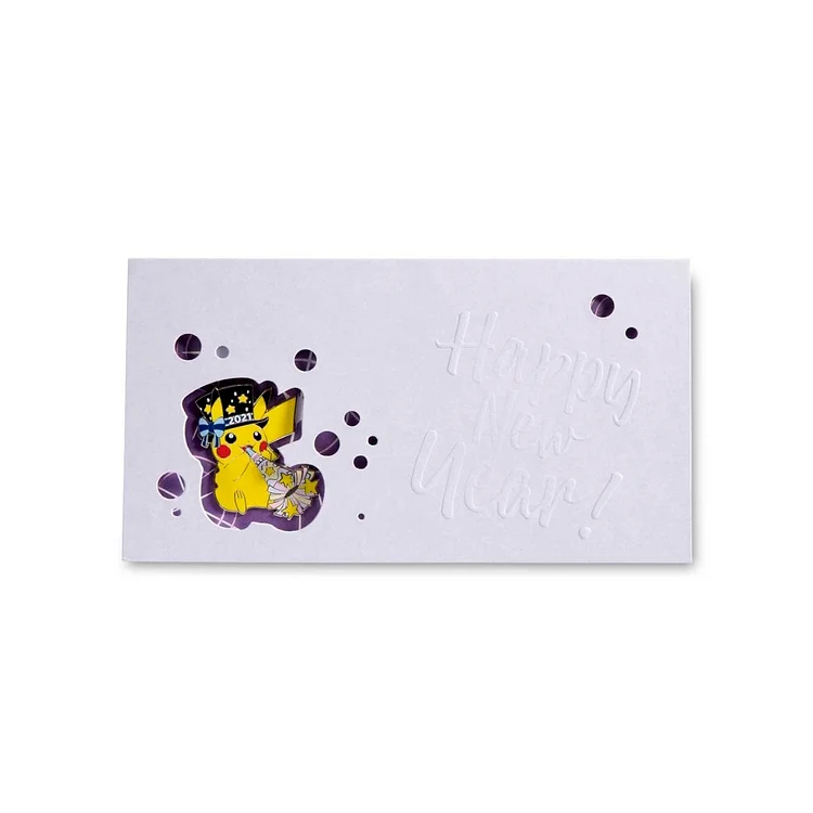 Pikachu New Year Celebration 2021 Pokémon Pin & Greeting Card