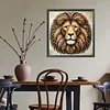 Diamond Painting -DIY Round Drill Mosaic  Lion(40x40cm)