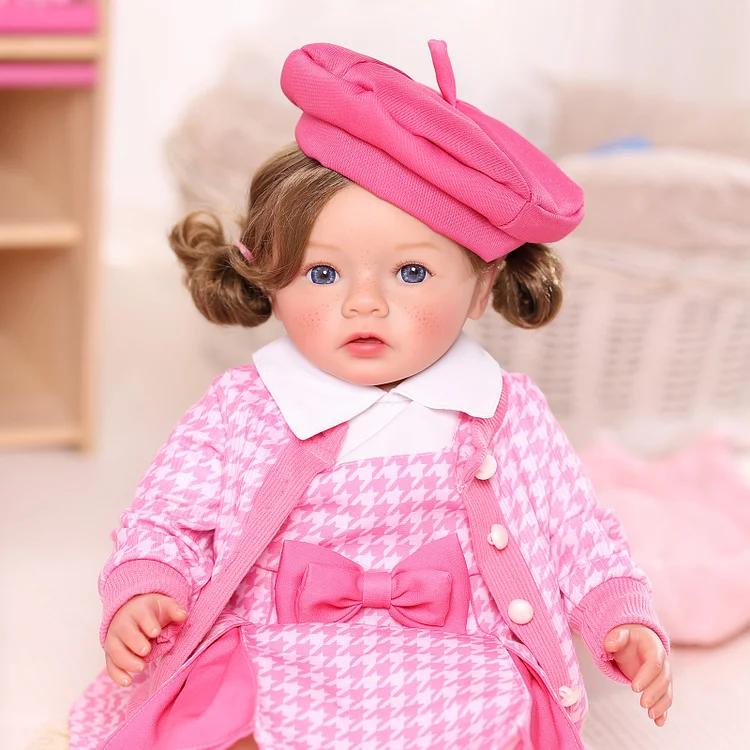Babeside Quiet Reborn Baby Daisy 20'' Todder Freckled Girl Building Lovely Memories