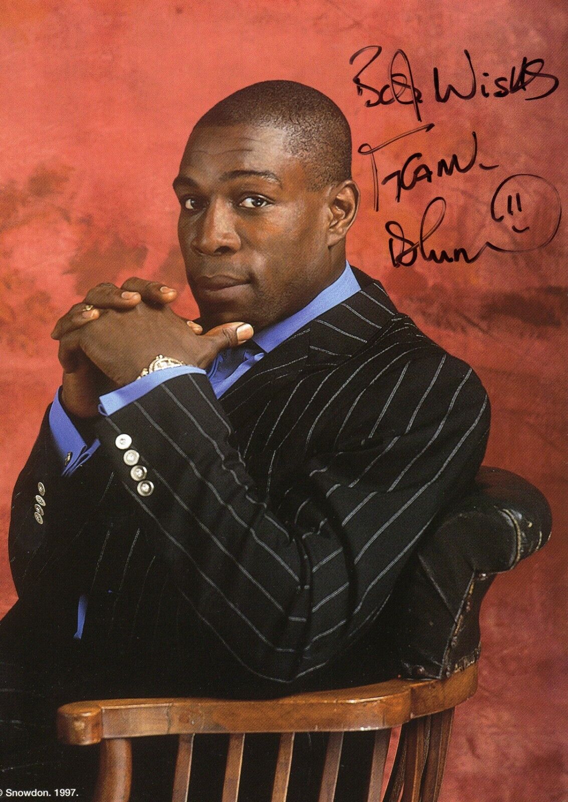 FRANK BRUNO AUTOGRAPH, BOXING