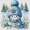 (Multi-Style) Cute Snowman-18CT Stamped Cross Stitch 30*30cm/11.81*11.81in tapestrymarket