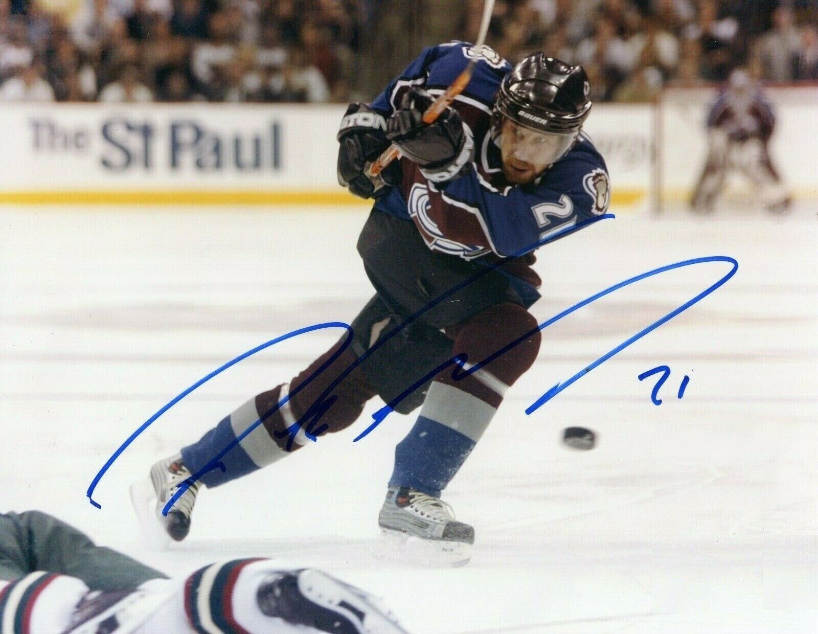 Peter Forsberg Autographed Signed 8x10 Photo Poster painting ( Avalanche HOF ) REPRINT