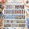 Landschaft 14CT 2 Strand Stamped Cross Stitch Bookmark Kit 30*50cm