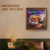 (US Only)Paint By Numbers Kit On Canvas DIY Oil Art Vacation Picture Home Decor40x40cm