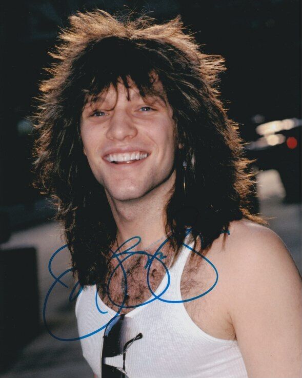 Jon Bon Jovi signed 8x10 Photo Poster painting in-person