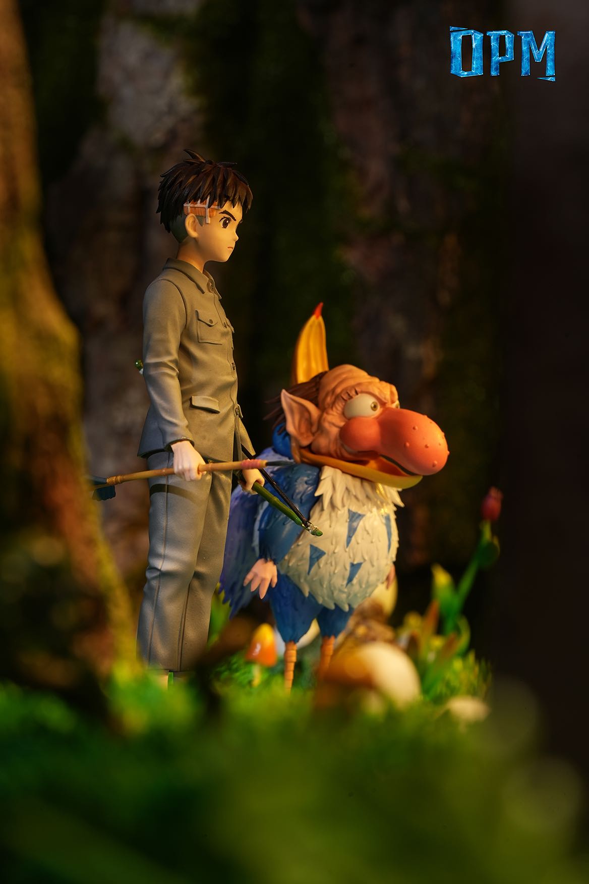 OPM Studio - The Boy and the Heron with LED Statue(GK)-