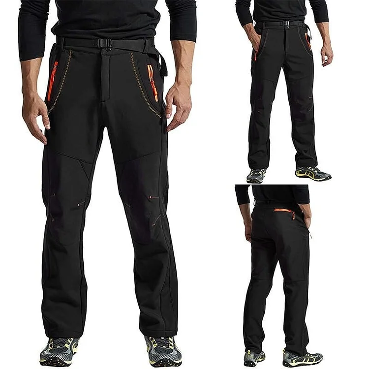 Men's and women's outdoor quick-drying lightweight waterproof and velvet hiking pants