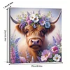 Framed Diamond Painting - Full Round Drill - Cow (25x25cm)