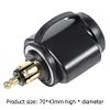 Motorcycle 3.1A Dual USB Charger Adapter for Hella/DIN Powerlet Plug