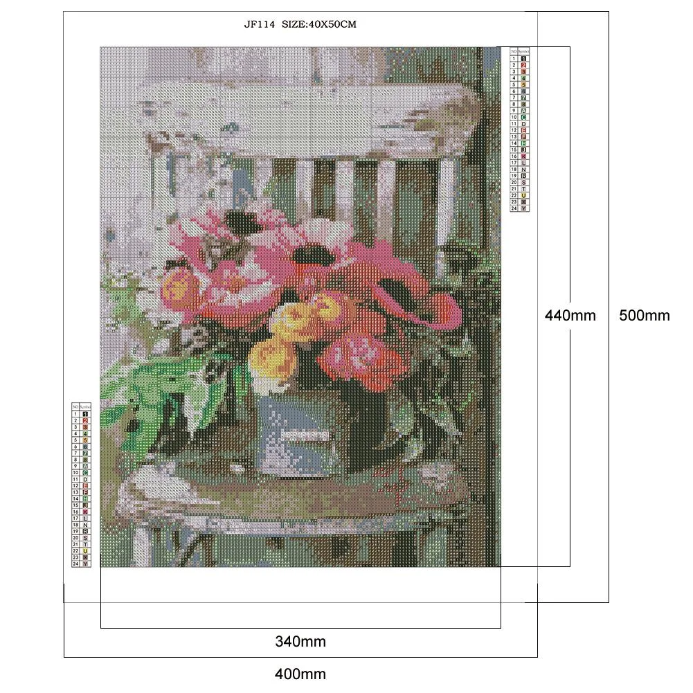 Diamond Painting - Full Square Drill - Flower(40*50cm)