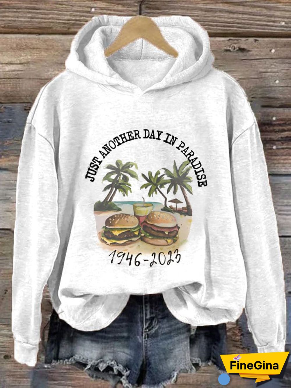 Women's Just Another Day In Paradisee Casual Hoodie