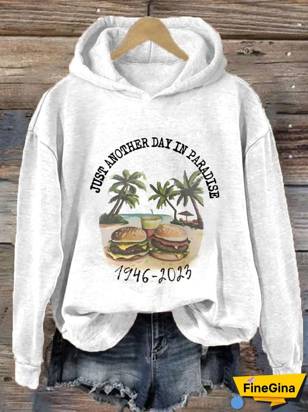 Women's Just Another Day In Paradisee Casual Hoodie