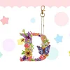 1Pc DIY Diamond Painting Lettter Keychain