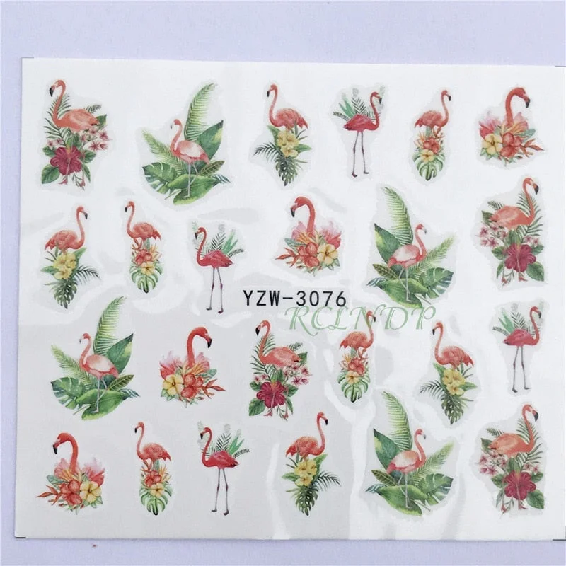 Nail sticker art decoration slider fox wolf animal adhesive design Water decal manicure lacquer accessoires polish foil