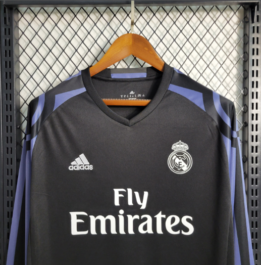 Retro 16/17 Real Madrid Third Away Long Sleeve Football Shirt Thai Quality