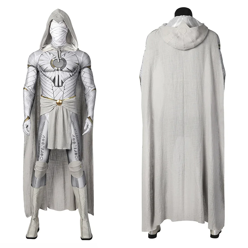 Moon Knight Marc Spector Cosplay Costume Spandex Jumpsuit Suit