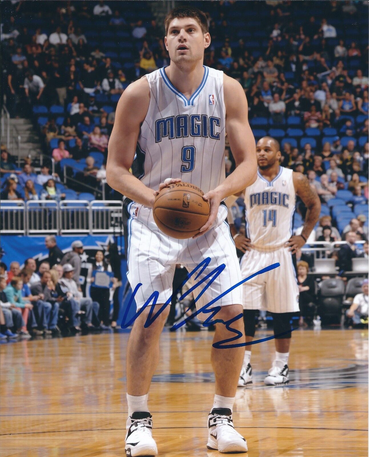 Autographed NIKOLA VUCEVIC Orlando Magic 8x10 Photo Poster painting - COA