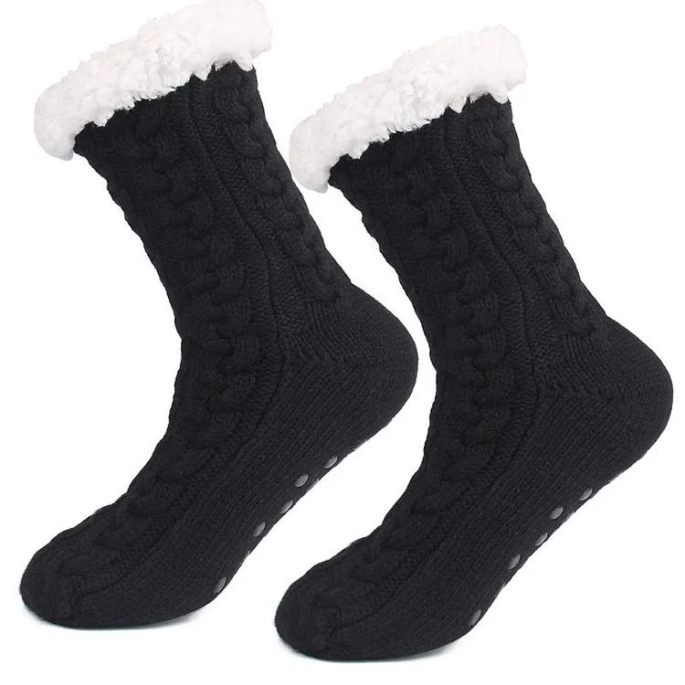 Autumn Winter Fleece Warm Christmas Socks shopify Stunahome.com