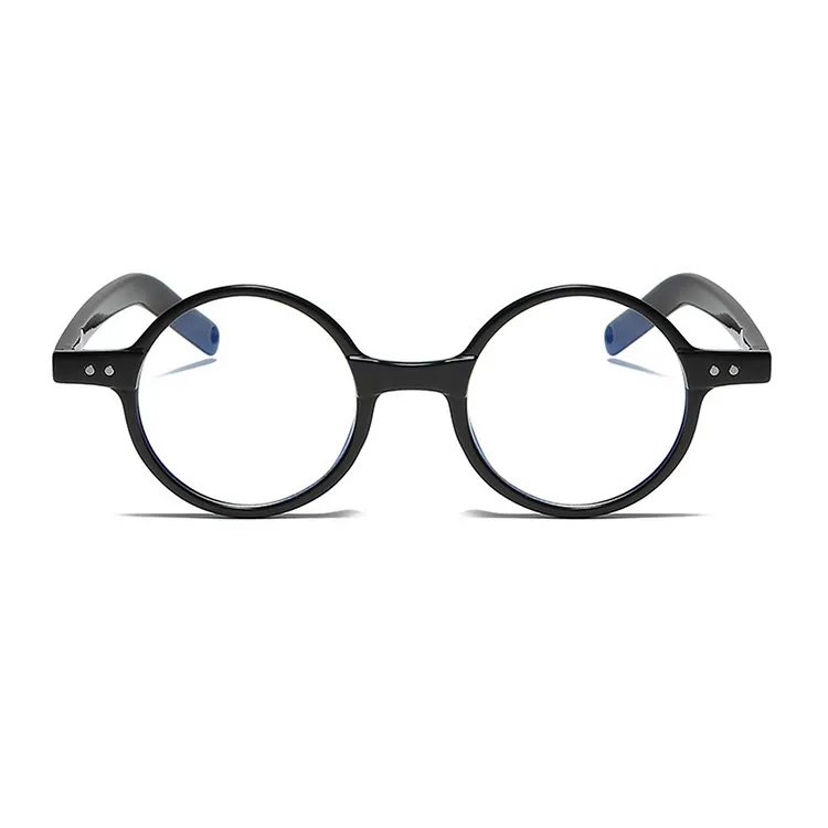 Hand Made Frame Round Lightweight Black Frame Spectacles Multi-coated ...