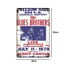 Blues Brothers - Panneaux en &eacute;tain m&eacute;tallique(20*30cm/30*40cm) - Musique