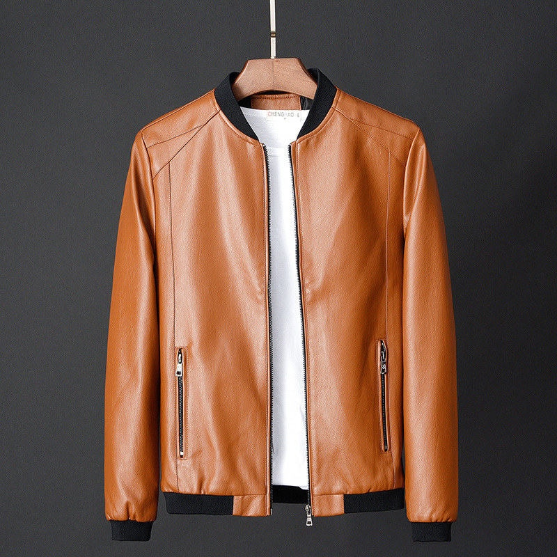 2025 New Leather Jacket Hot Sale Motorcycle Jacket Men Black Biker Pu Baseball Jacket Plus Size 7XL Fashion Causal Male