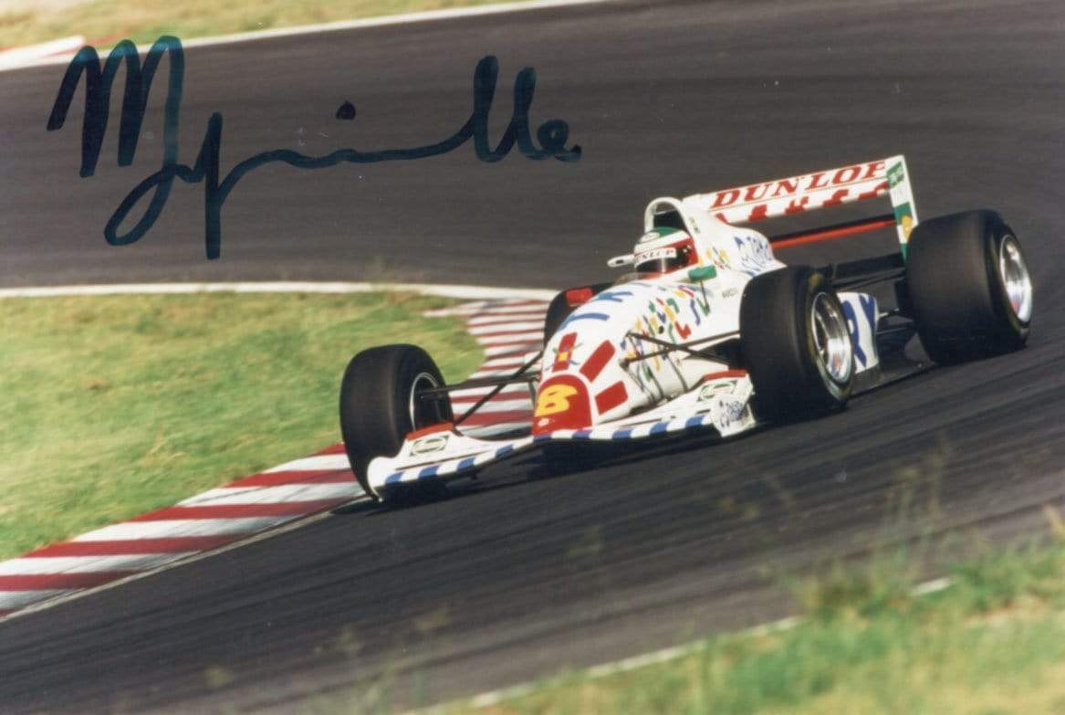 Marco Apicella autograph Italian F1 driver signed Photo Poster painting