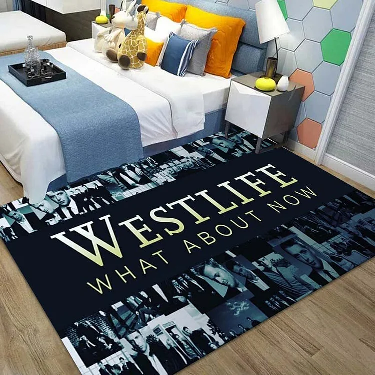 15 Size Boy Band Poster for Memory Fans Westlife Rug for Bedroom Carpet Living Room Children Room Non-Slip Floor Mats Home Decor