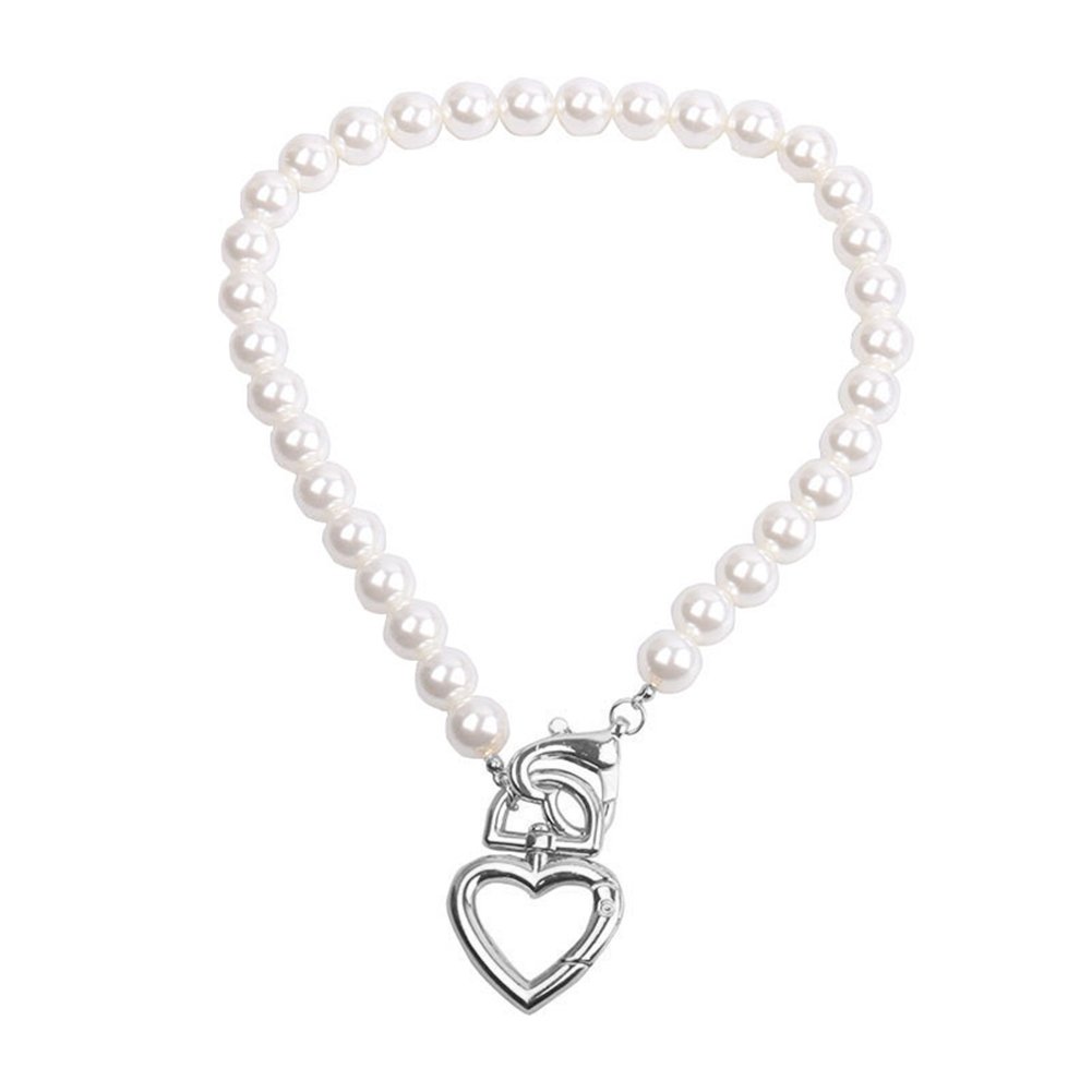 

American Women Necklace Street Punk Love Pearl Body Waist Trousers Chain, Silver, 501 Original