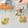15Pcs Elf Girl DIY Double Sided Diamond Painting Keychain Kits for Beginners