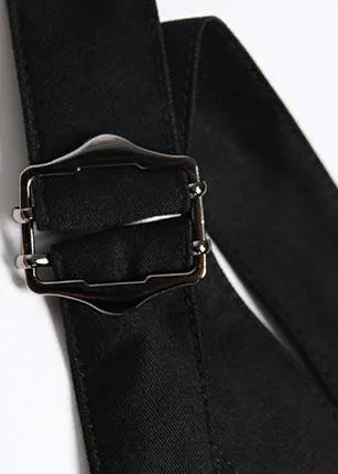 Natural black cotton quilting clothes Spaghetti Strap Cinched cotton robes Dress