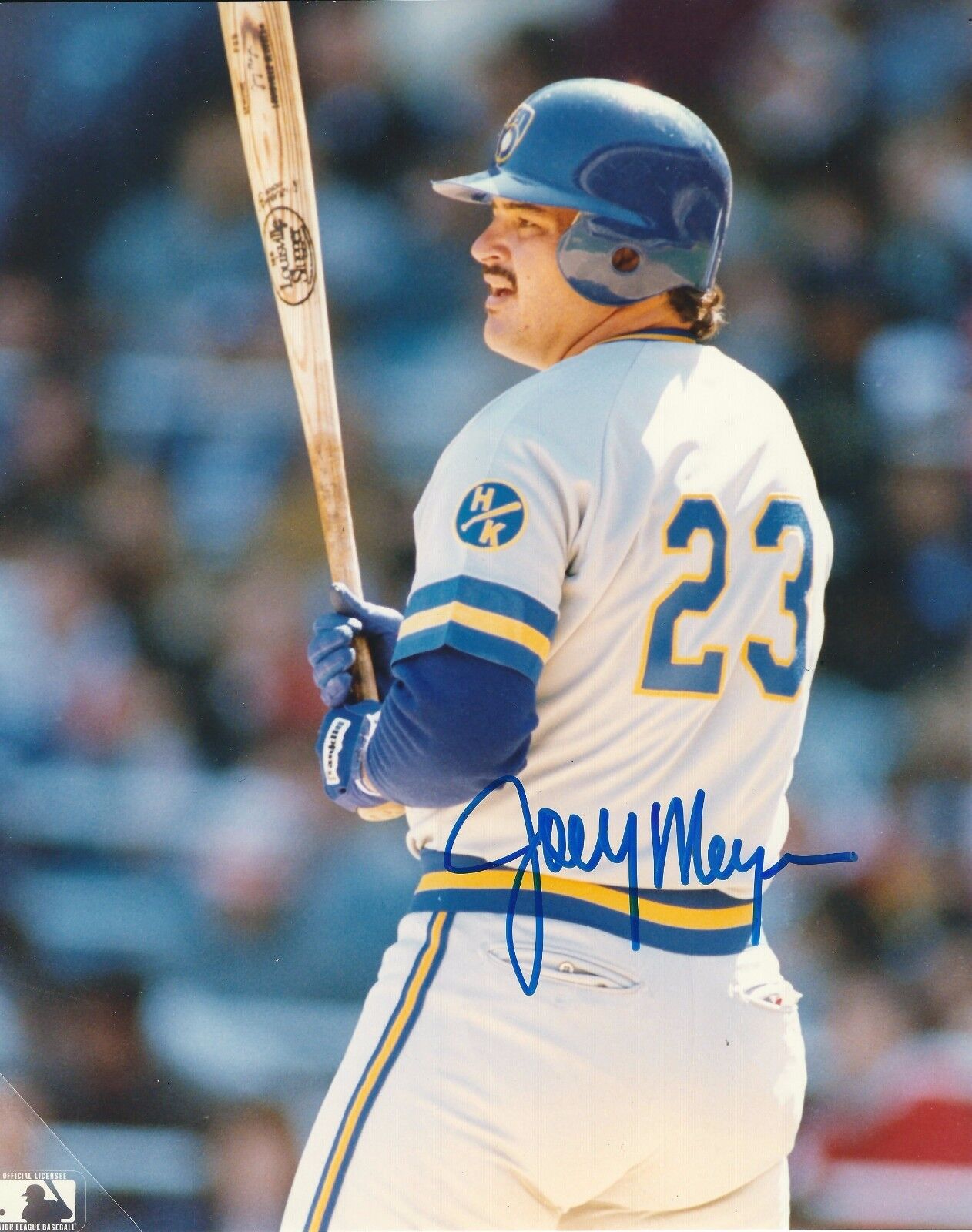 Autographed 8x10 JOEY MEYER Milwaukee Brewers Photo Poster painting - COA