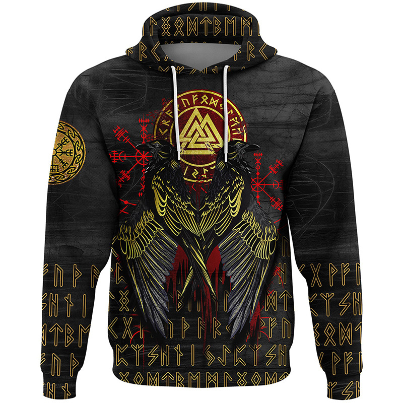 Viking-Inspired Hoodie: A Rich Tapestry of Myth and Symbolism