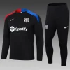 2024/2025 Barcelona Half-Pull Training Suit Black  Football Jersey 1:1 Thai Quality