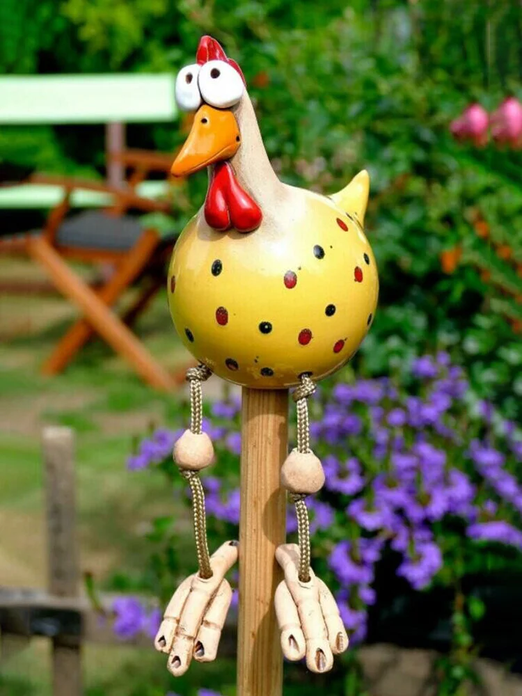 Chicken Decor Outdoor Garden Statues Sculptures
