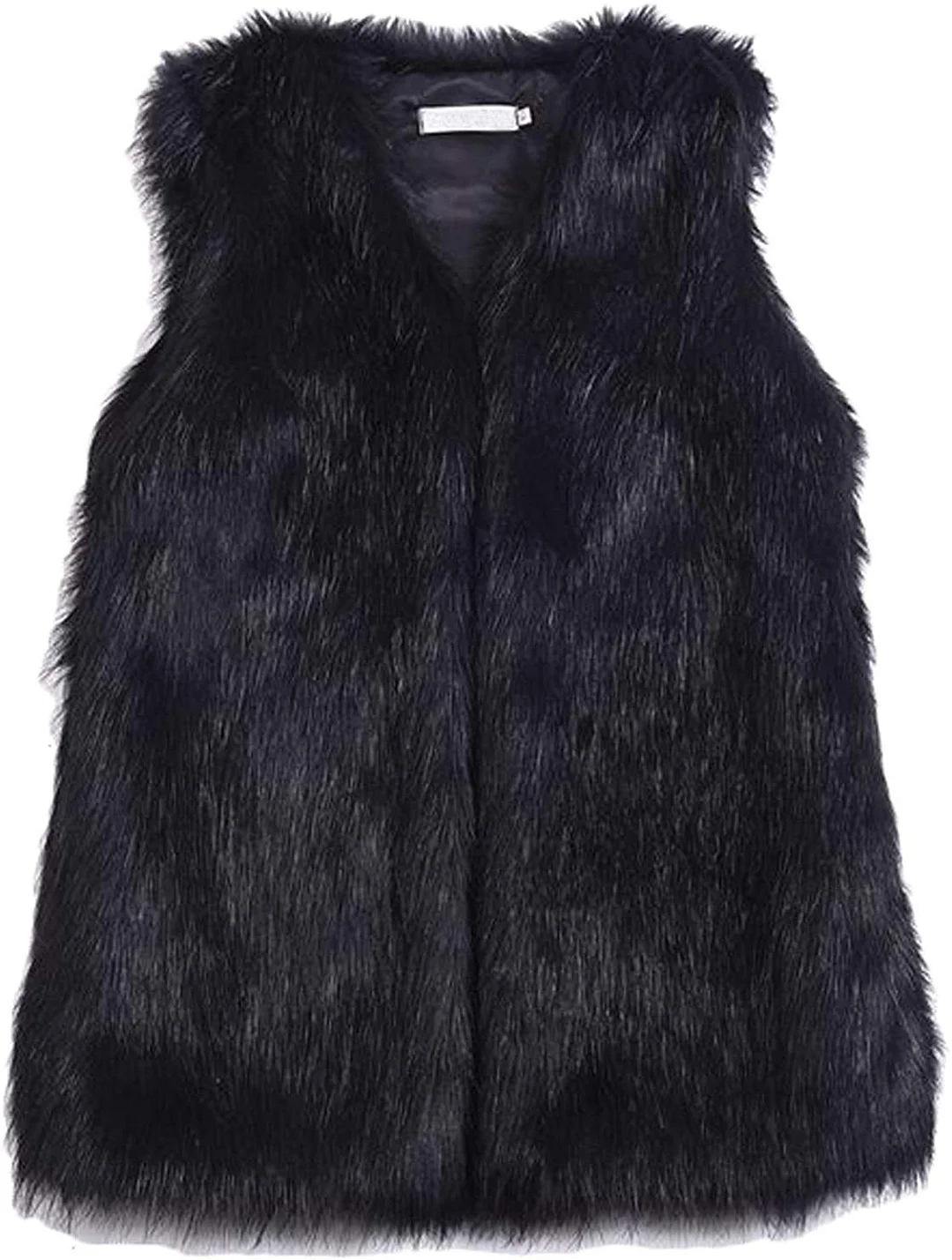 Women's Faux Fur Vest Coat Sleeveless Jacket