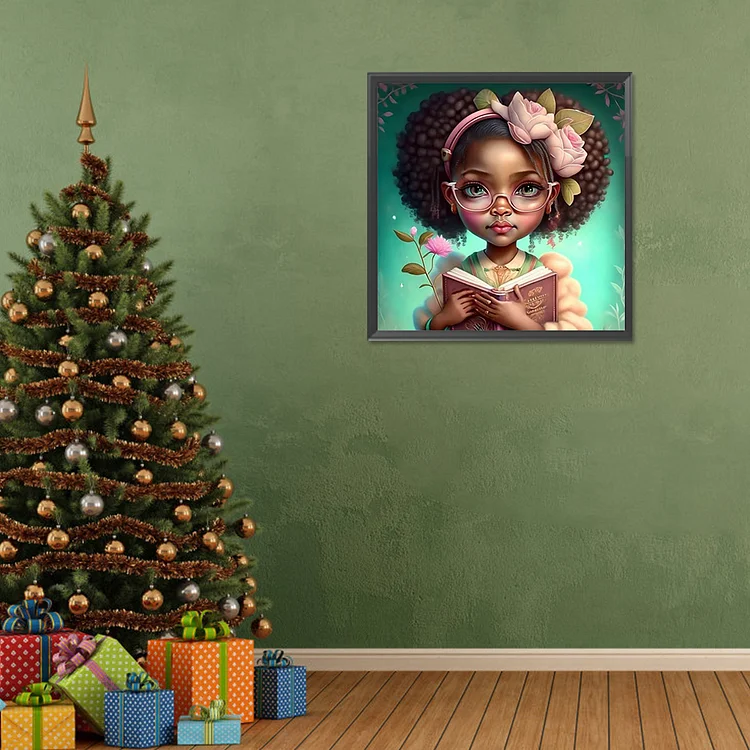 Young Black Girl Art Diamond Painting 