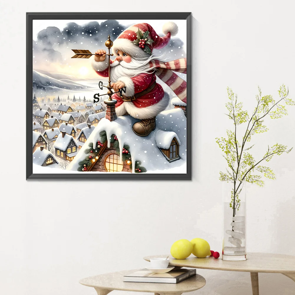 Diamond Painting - Full Round Drill - Christmas Gnome(Canvas|30*30cm)