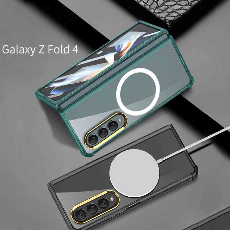 复制applicable To Samsung Zfold3zfold4 Ultra Thin Shell Film Wireless Charger Phone Case