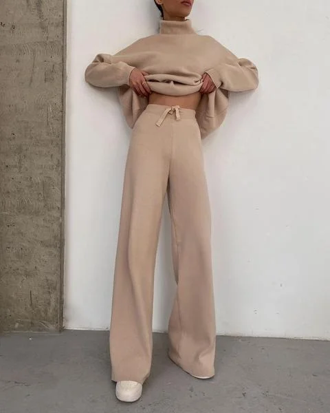Women‘s  Fashion Elegant Loose Casual Two-Piece Suit