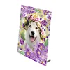 Special Shape Purple Flowers Table Top Diamond Painting Frame Kits for Beginners